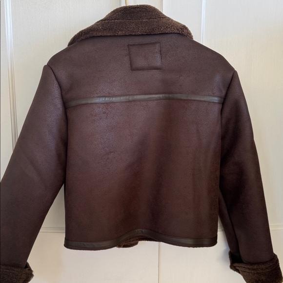 Jason Wu Deep Brown Shearling Jacket - Picture 4 of 7